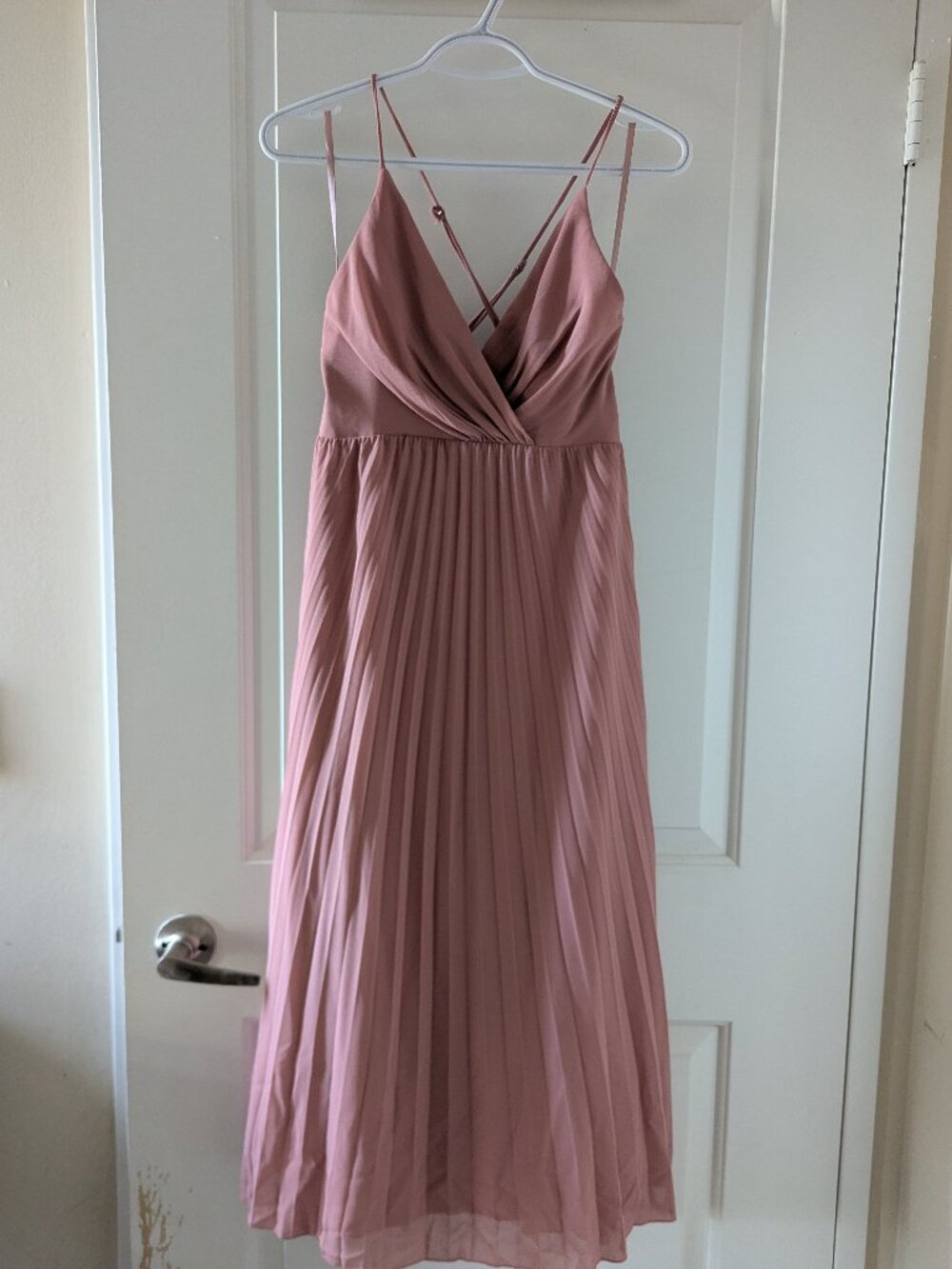 Dusty rose maxi dress